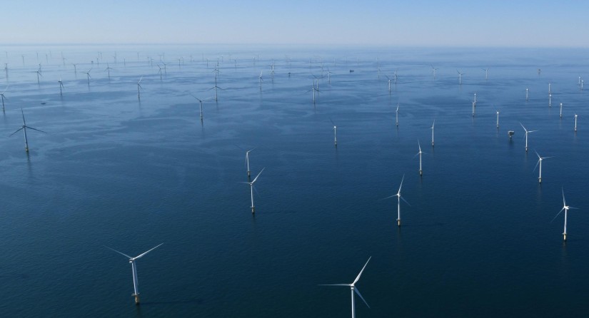 Offshore windpark in het Belgische deel van de Noordzee.
