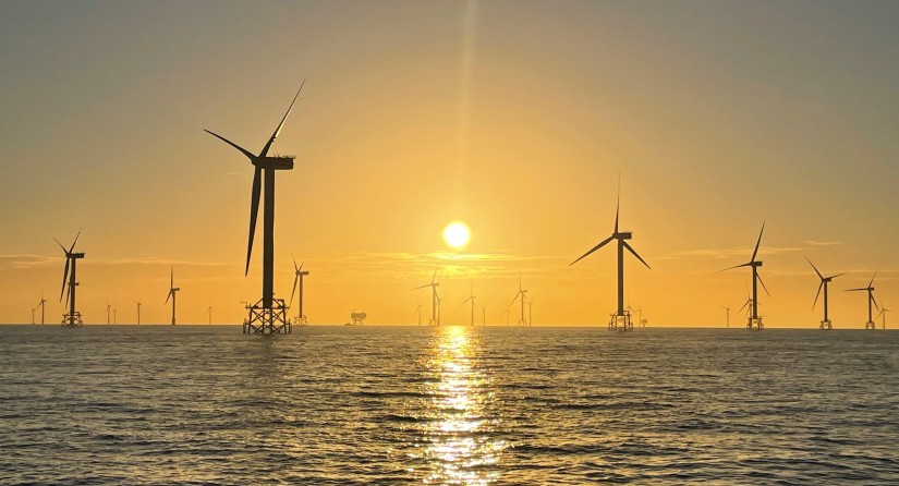 Offshore wind farm in the Belgian part of the North Sea.