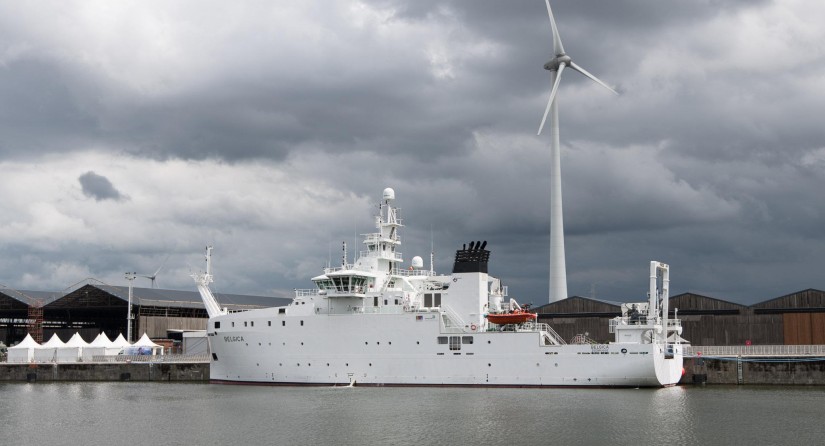 The RV Belgica in her godfather city Ghent.