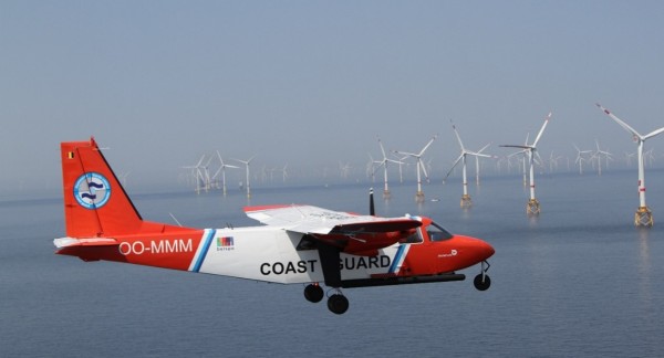 Luchtobservaties boven de Noordzee in 2025